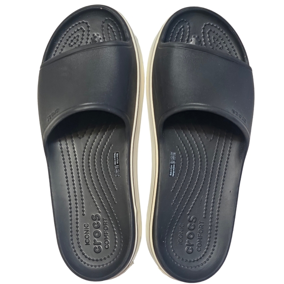 Crocs Crocband Iconic Comfort Chunky Platform Slides Sandal Women's 11/ Men's 9 - Picture 8 of 13